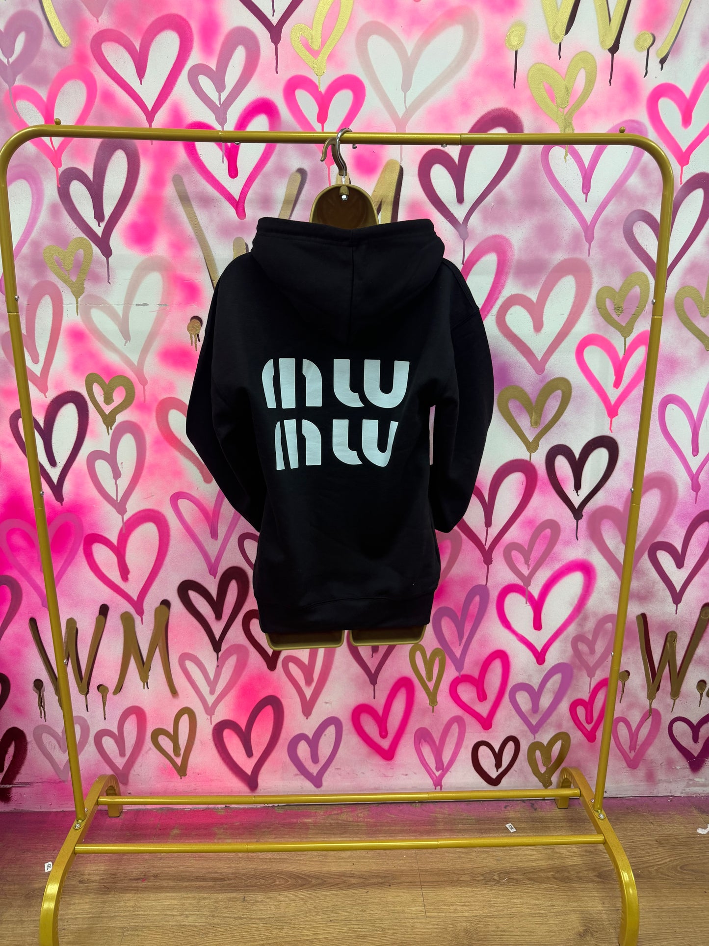 MW “Zebra” Black Hoodie