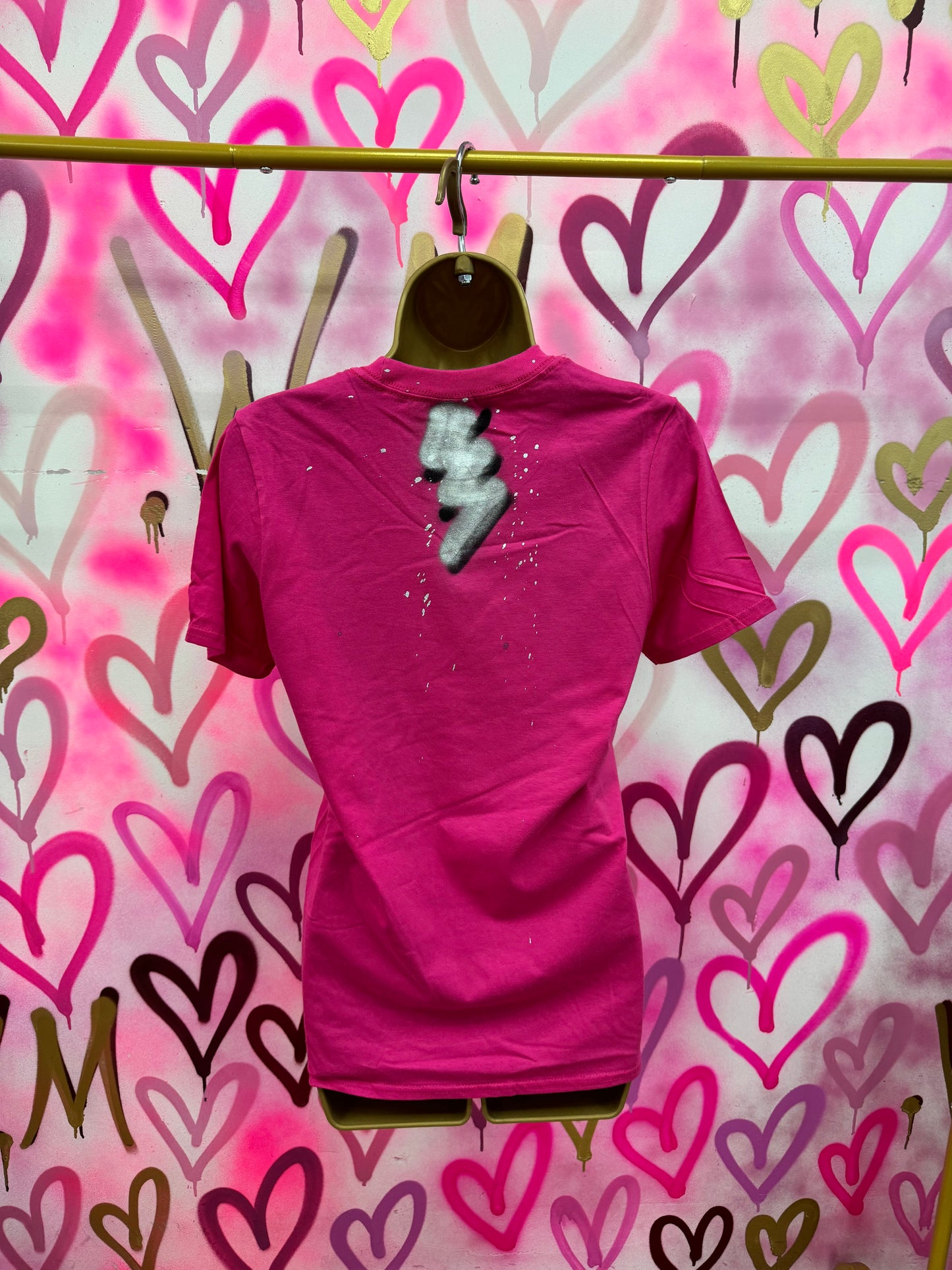 Dion “Black & Silver” Pink T-Shirt