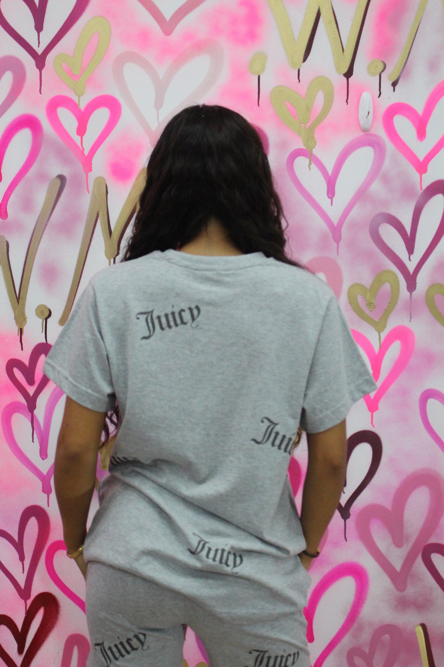 "Lucy" - Grey T-Shirt Shorts Set