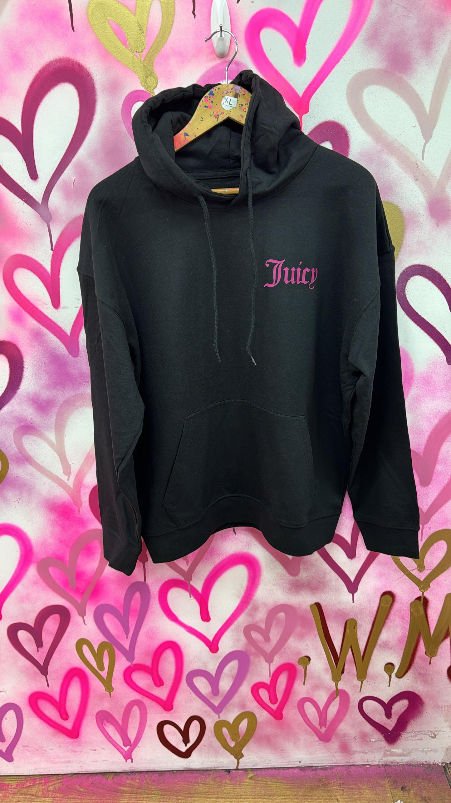 Lucy "Pink" Black Hoodie