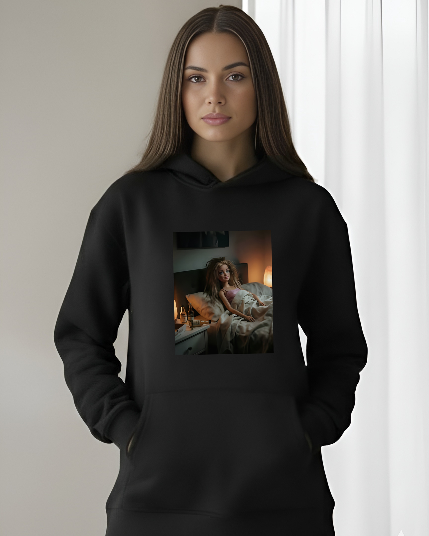 "Hangover Marcie" - Available in White or Black Hoodie