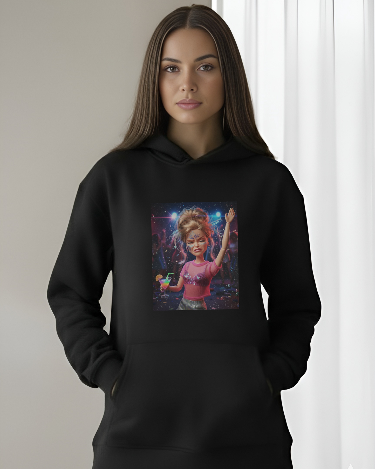 "Party Marcie" - Available in White or Black Hoodie