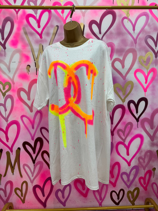 Drip City “3 Neon” - White T-Shirt