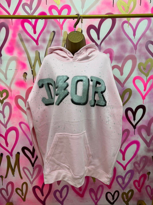 Dion “Black & Silver” - Pink Hoodie