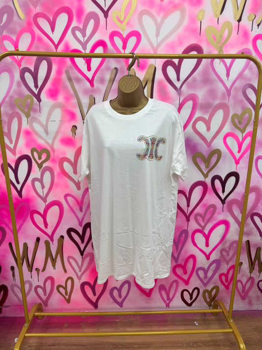 CiCi “Rainbow Hearts” White T-Shirt