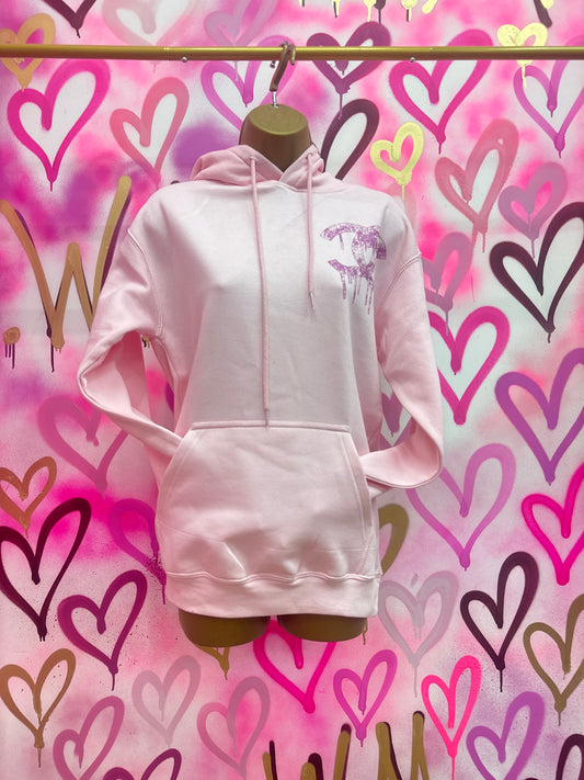 Drip City “Pink Floral” Pink Hoodie
