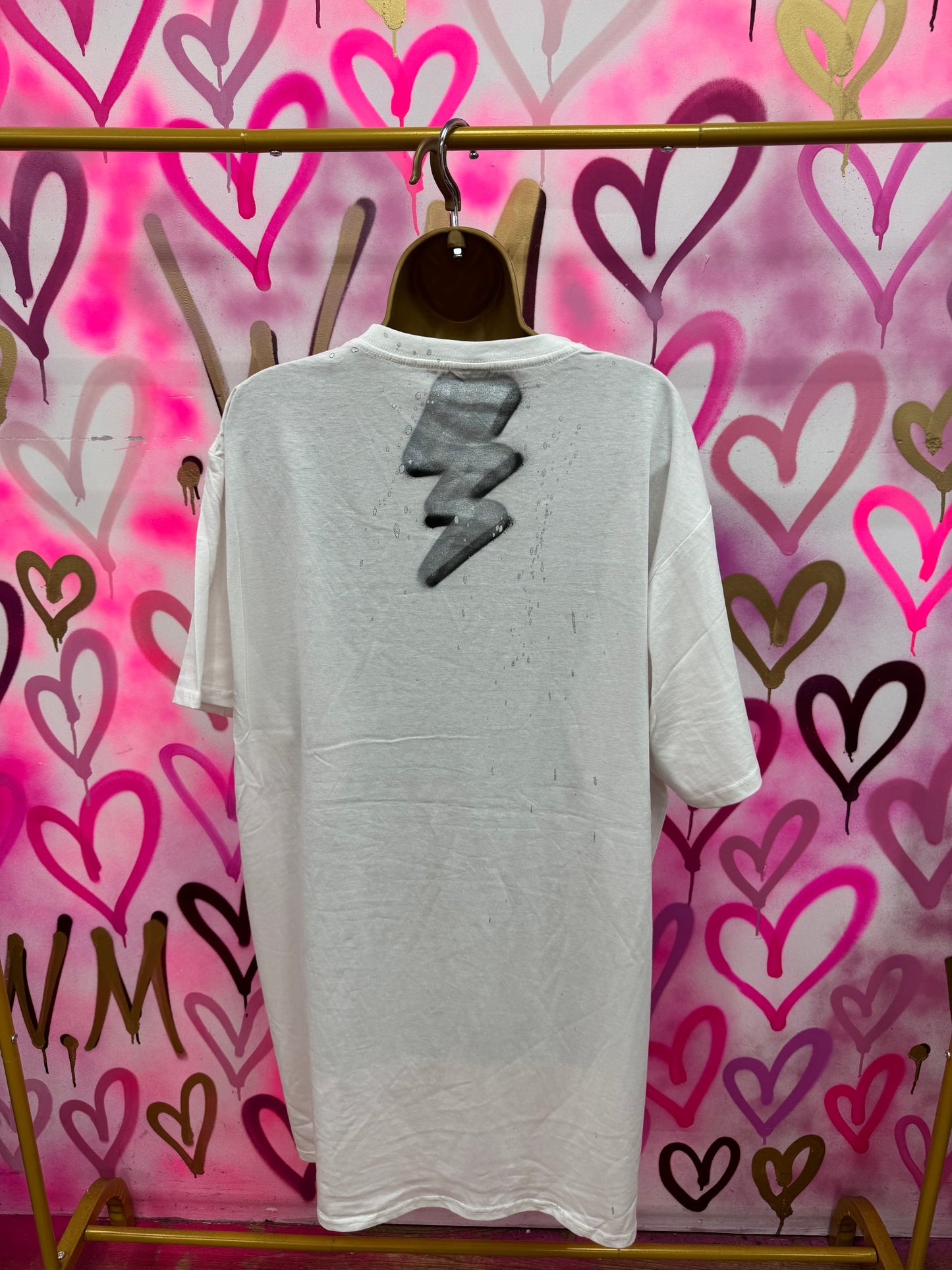Dion “Black & Silver” - White T-Shirt