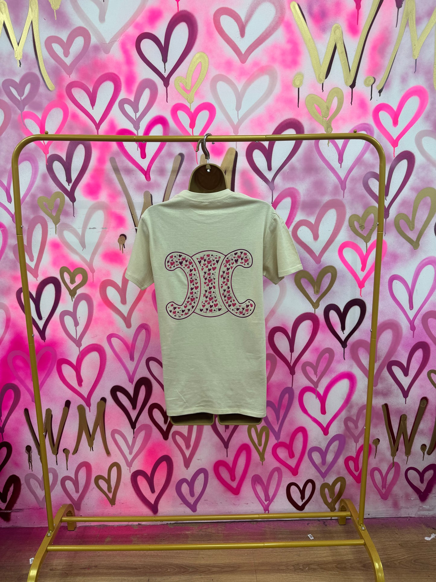 CiCi “Pink Hearts” Stone T-Shirt