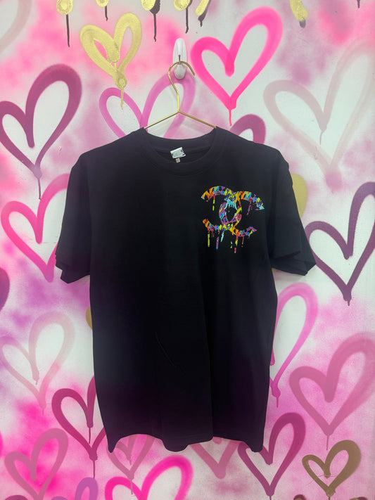 Drip City “Rainbow Collage” - Black T-Shirt