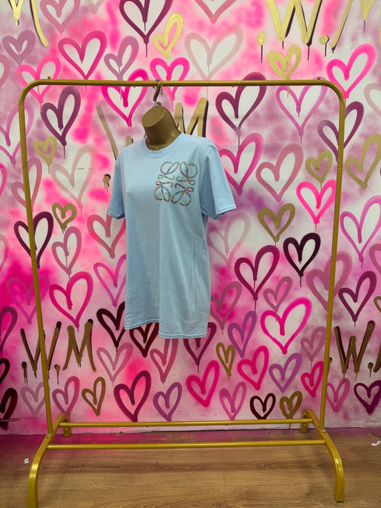 Lola “Rainbow Hearts” Blue T-Shirt