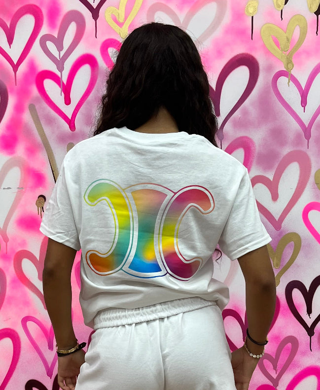 CiCi “Rainbow” White T-Shirt