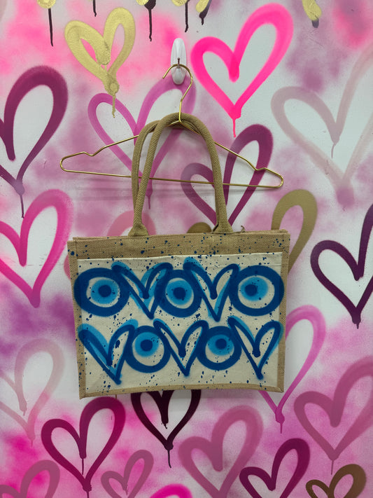 Lucky Eye “Blue” - Beach Bag