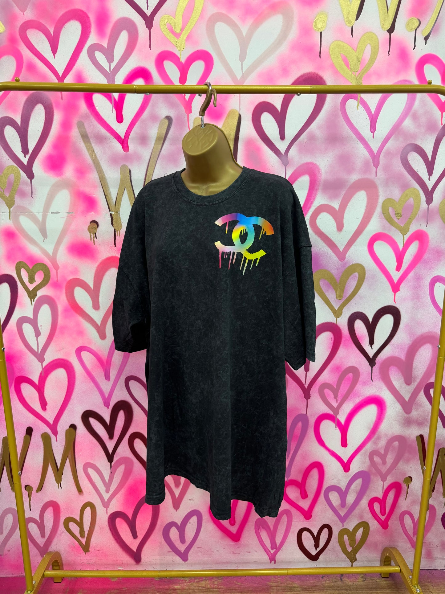 Drip City “Multicolour Gradient” - Acid Wash T-Shirt