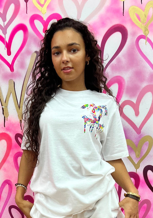 Drip City “Multicoloured” White T-Shirt