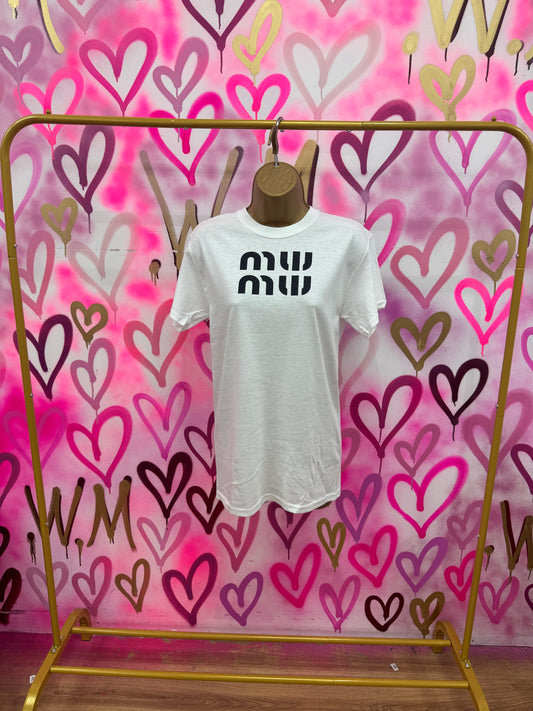 MW “Black” White T-Shirt
