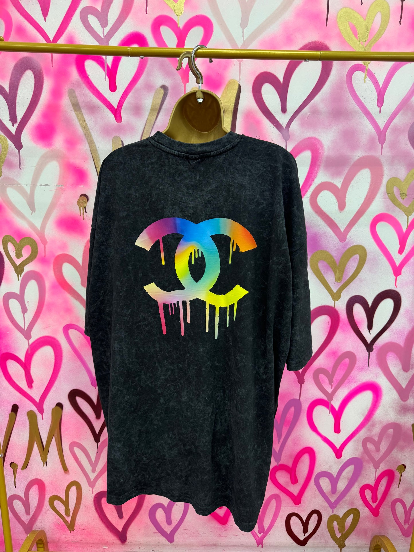Drip City “Multicolour Gradient” - Acid Wash T-Shirt