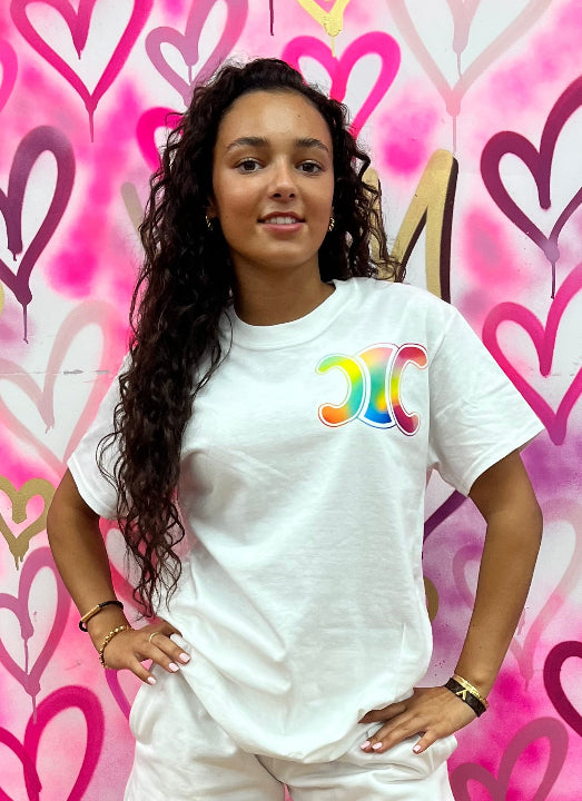 CiCi “Rainbow” White T-Shirt