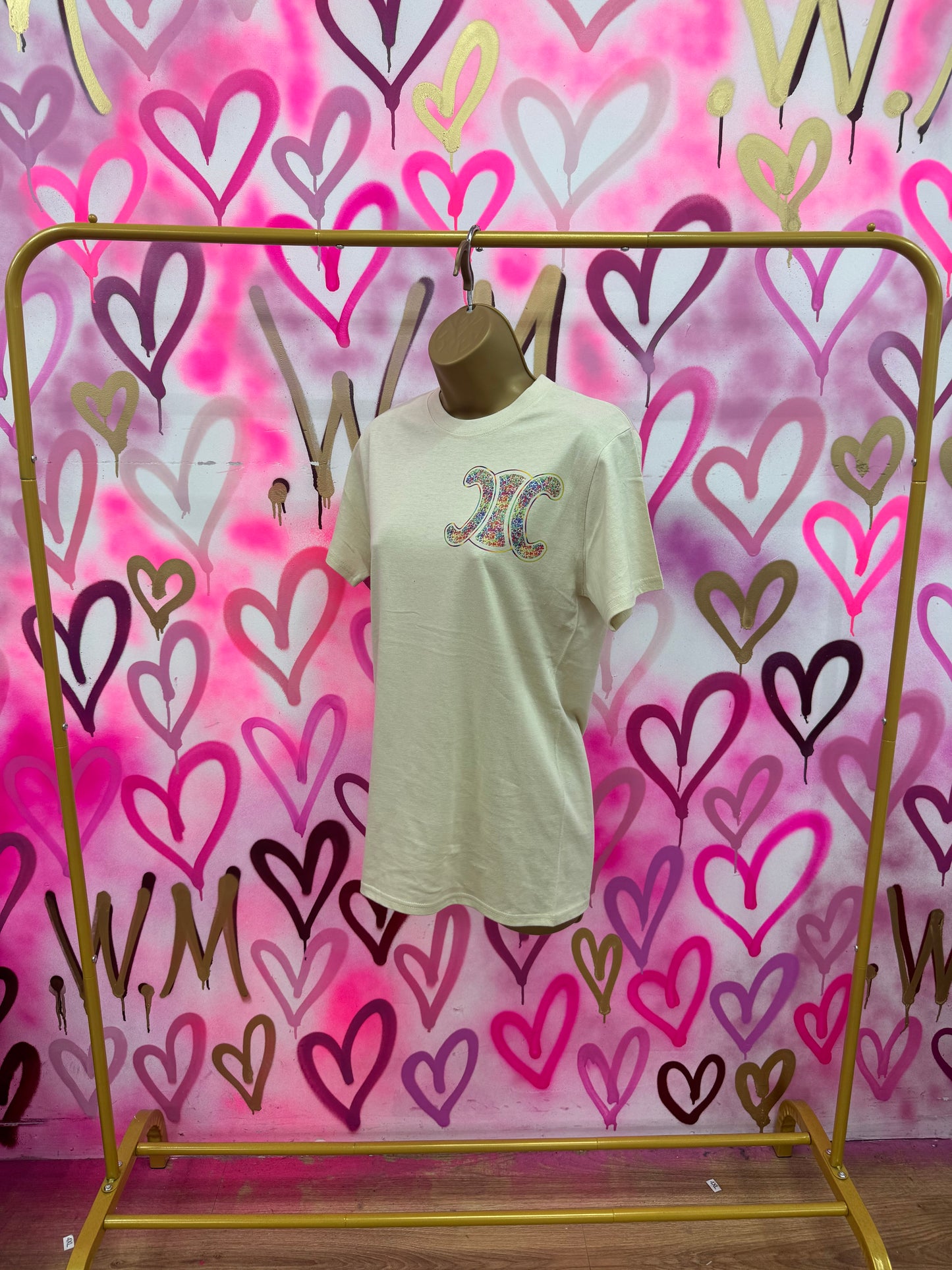 CiCi “Rainbow Hearts” Stone T-Shirt