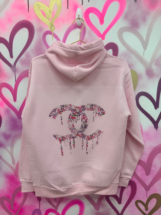 Drip City “Pink Collage” - Pink Hoodie