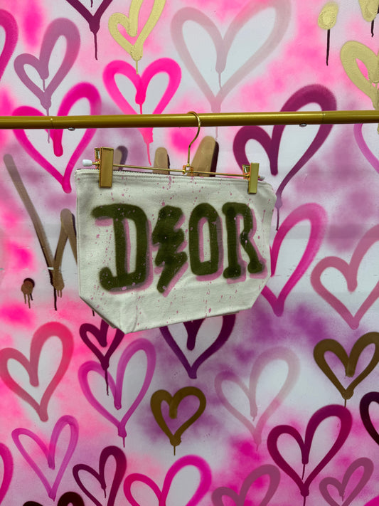 Dion “Baby Pink & Khaki” - Pouch