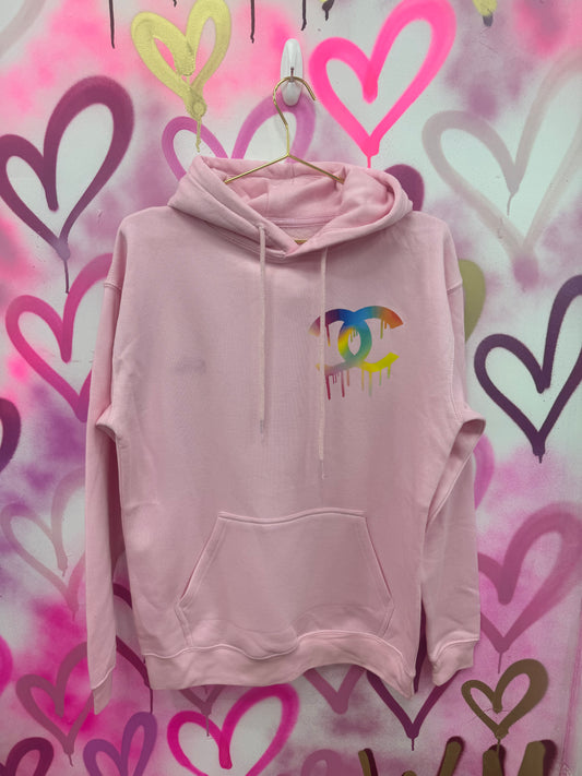 Drip City “Rainbow Gradient” - Pink Hoodie