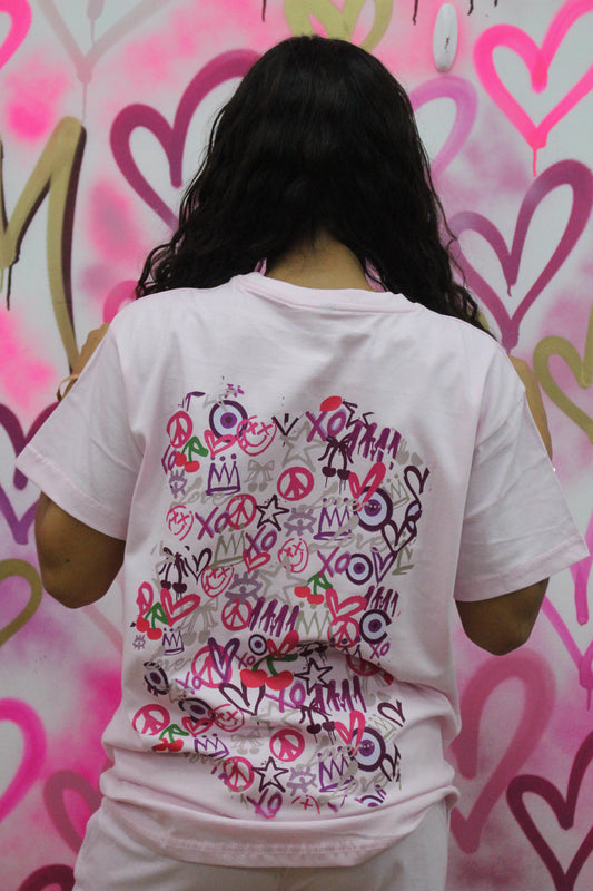 "Sweet Chaos" - Pink Shorts Set