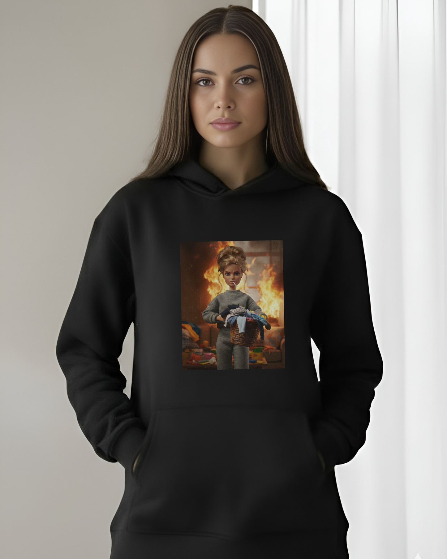 "Tired Mum Marcie" - Available in White or Black Hoodie