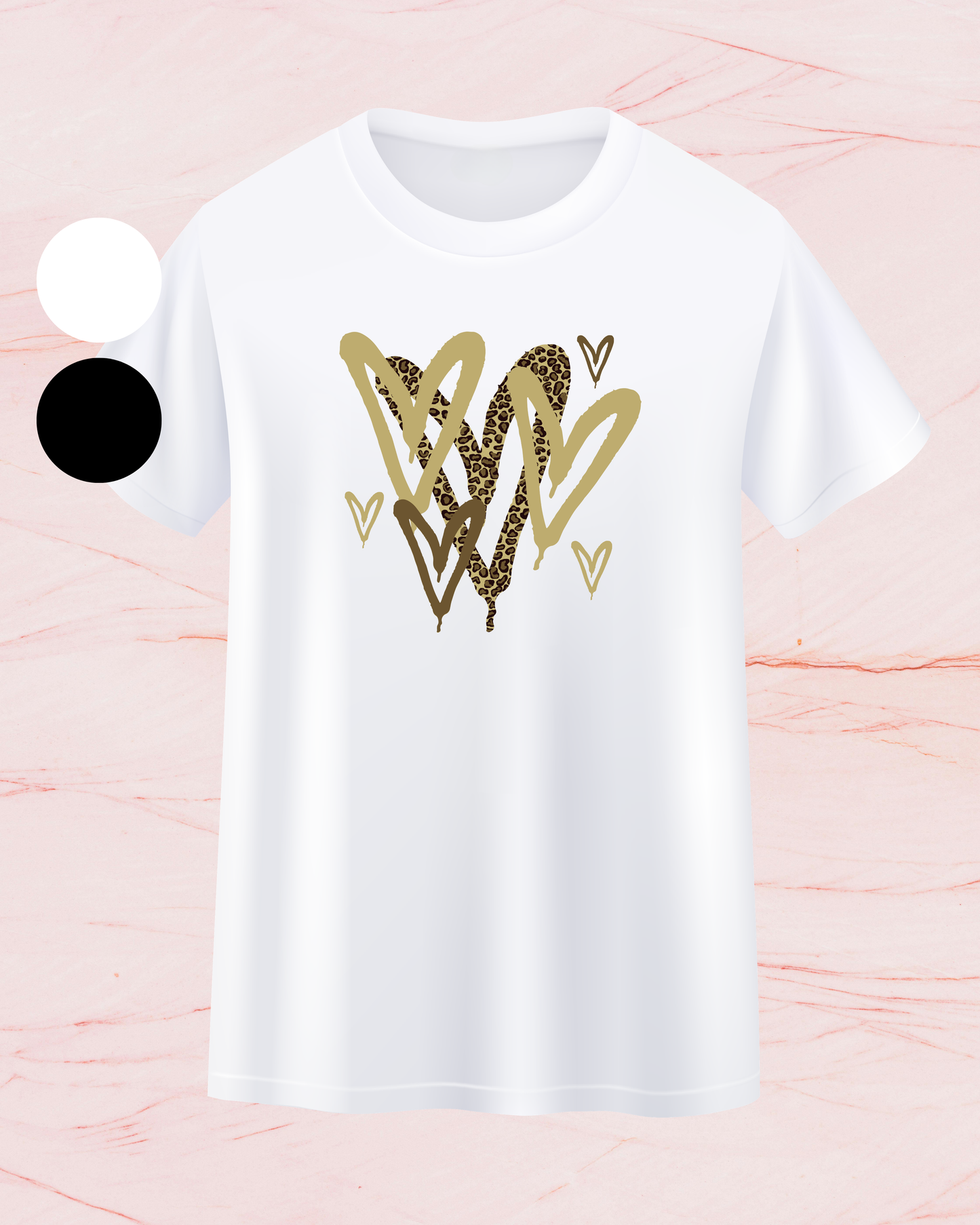 MW Leopard Hearts - Print T-shirt