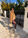 Caramel Bambi Faux Fur Zip-Up Jacket
