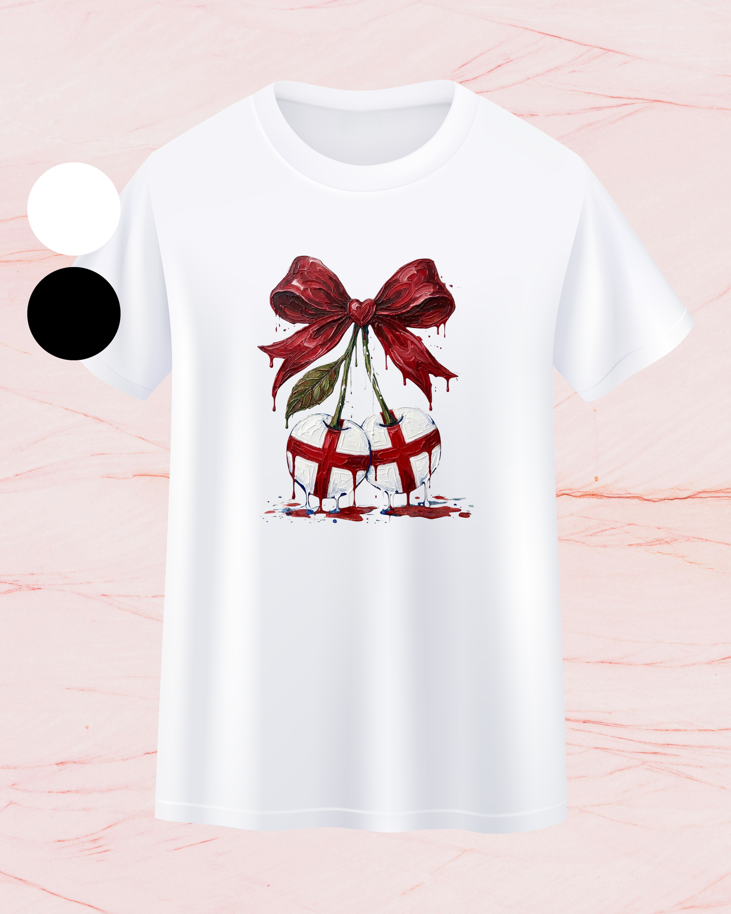 St George Flag Cherry Print T-shirt