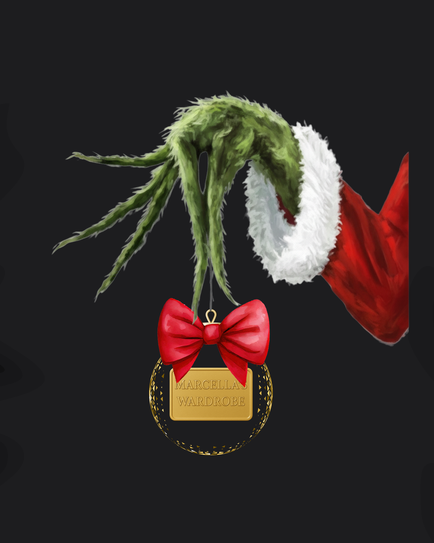 MW x Grinch - Red Bow Bauble