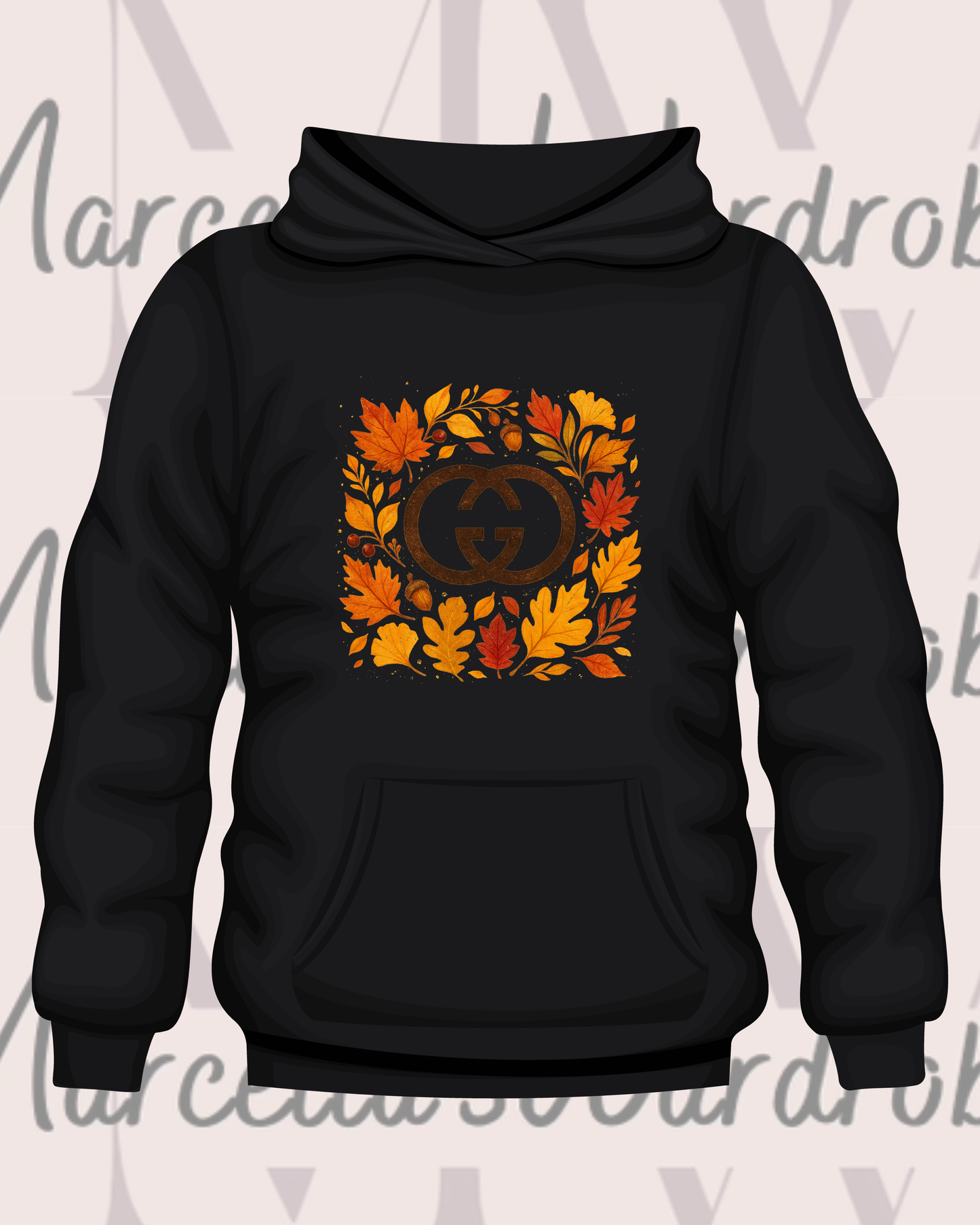 Autumnal "GiGi" - Black Hoodie