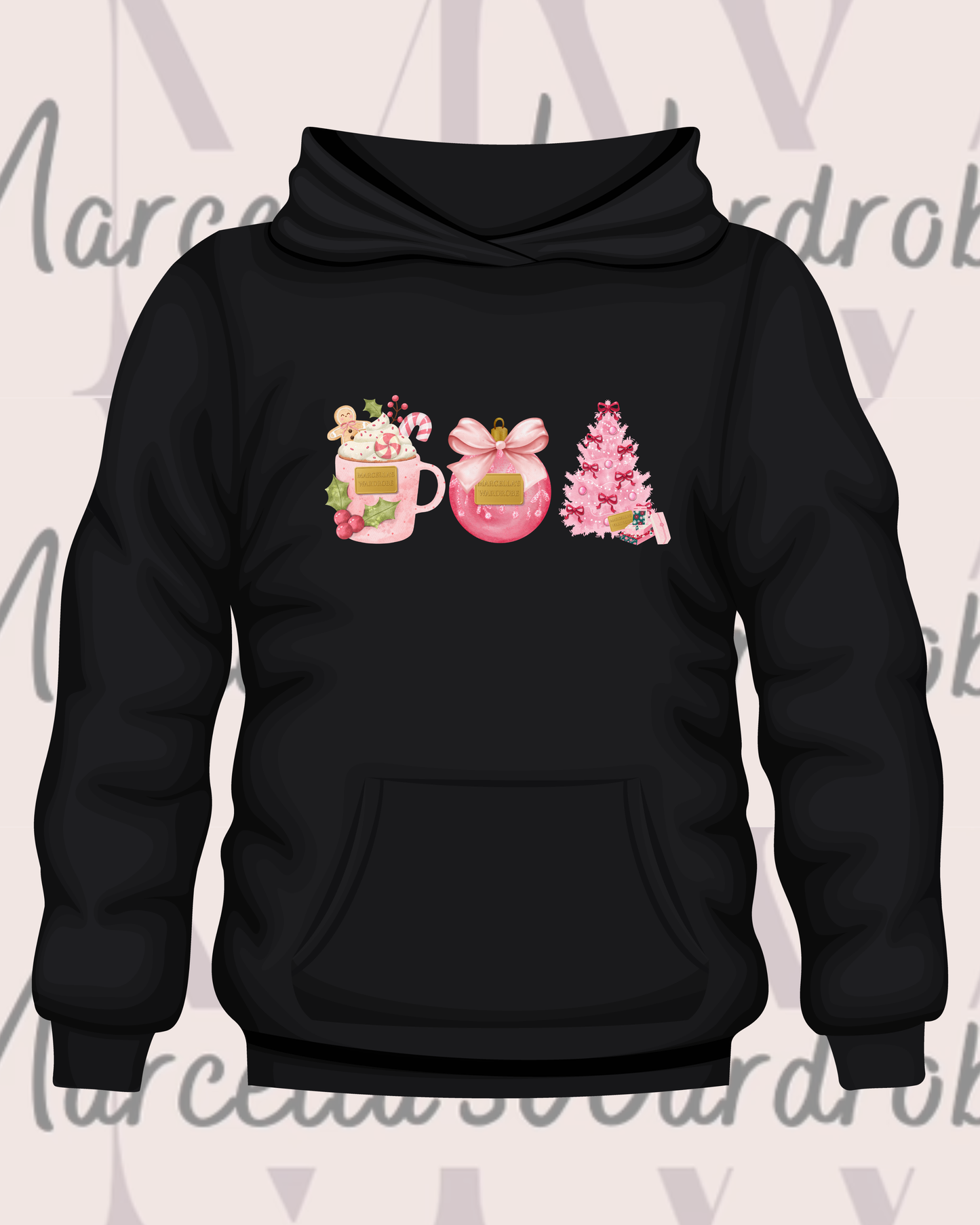 MW Gold Plate - "Pink Xmas Trio"