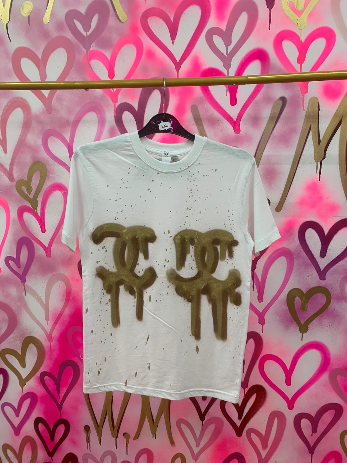 Drip City "Gold" White T-shirt