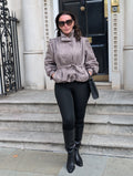 The Chic Plaid Belted Jacket
