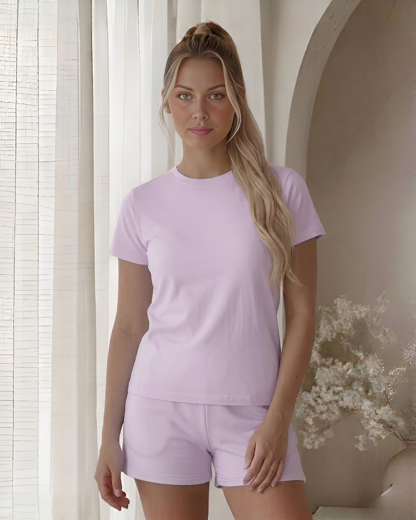 (Pre Order) T-shirt Thick Short Set - Different Colours