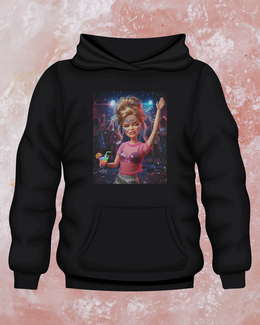 "Party Marcie" - Available in White or Black Hoodie