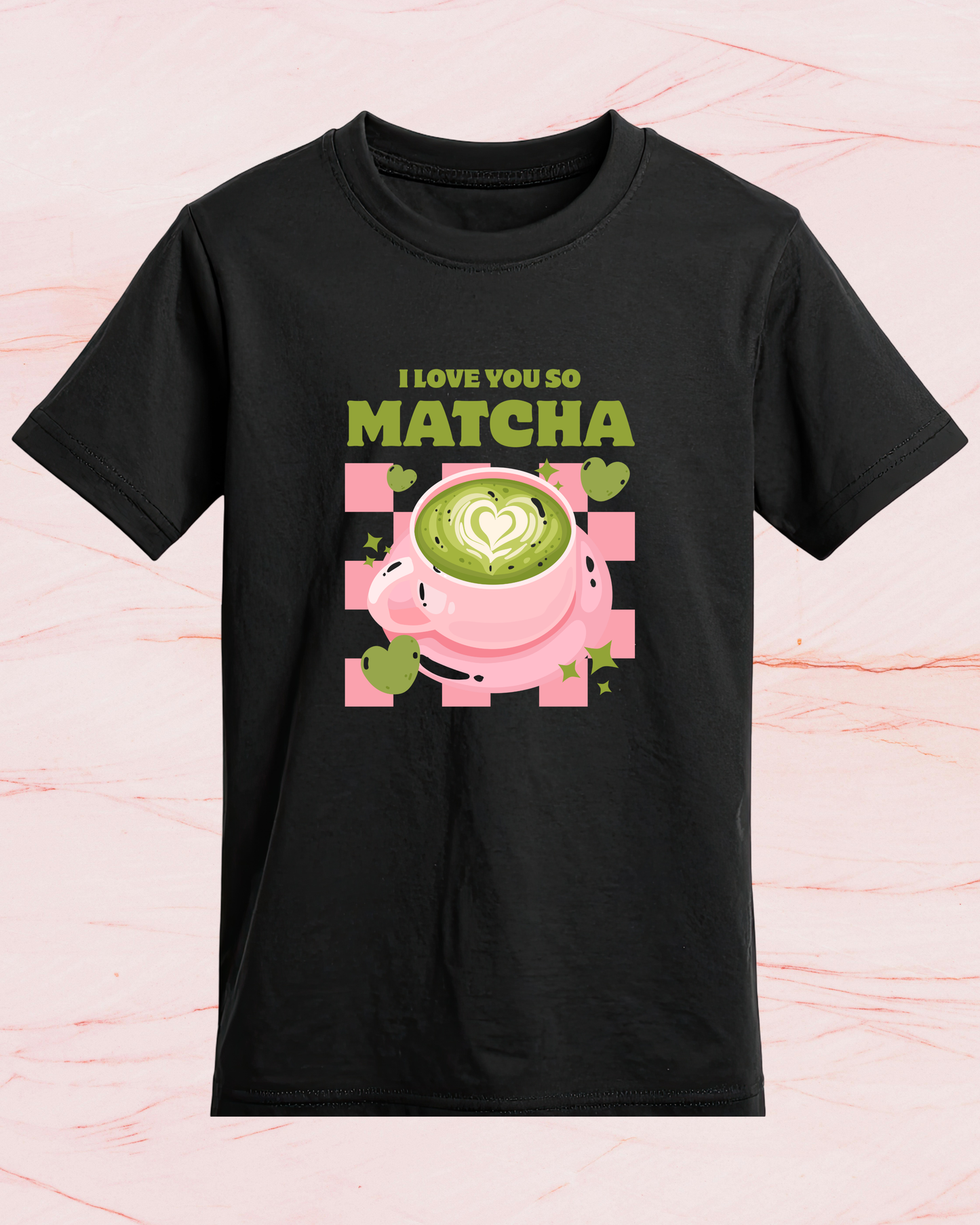 I Love you so Matcha Print T-shirt