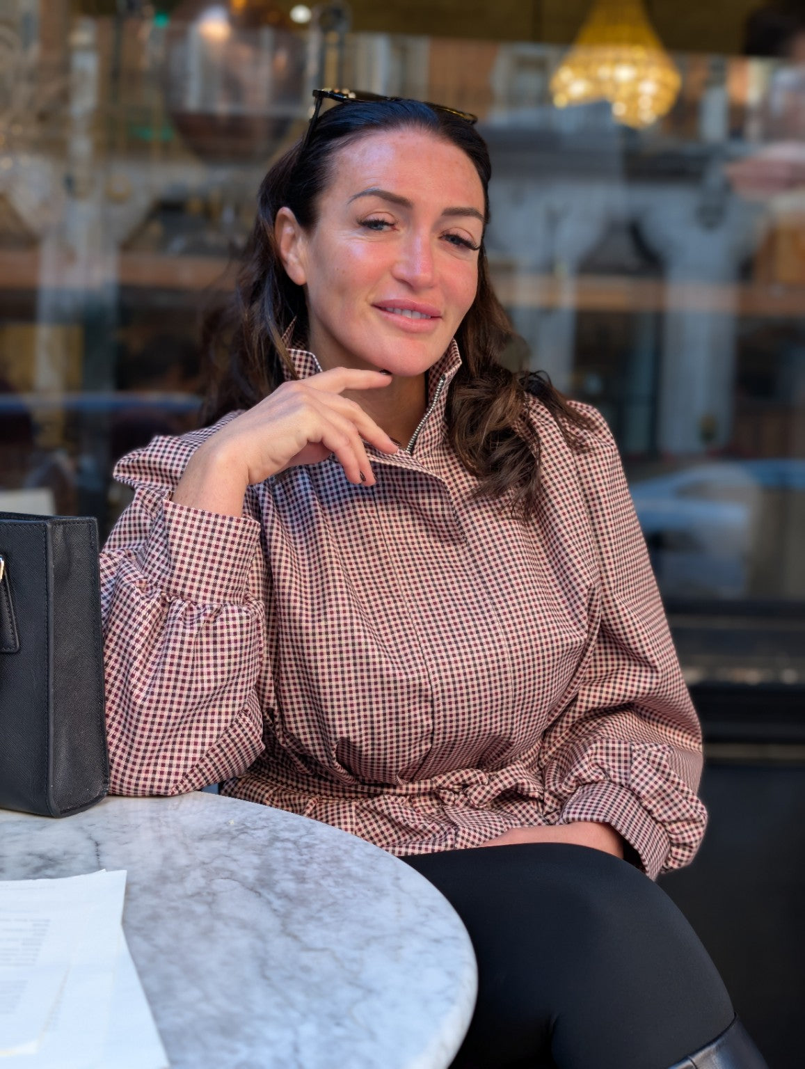 The Chic Plaid Belted Jacket