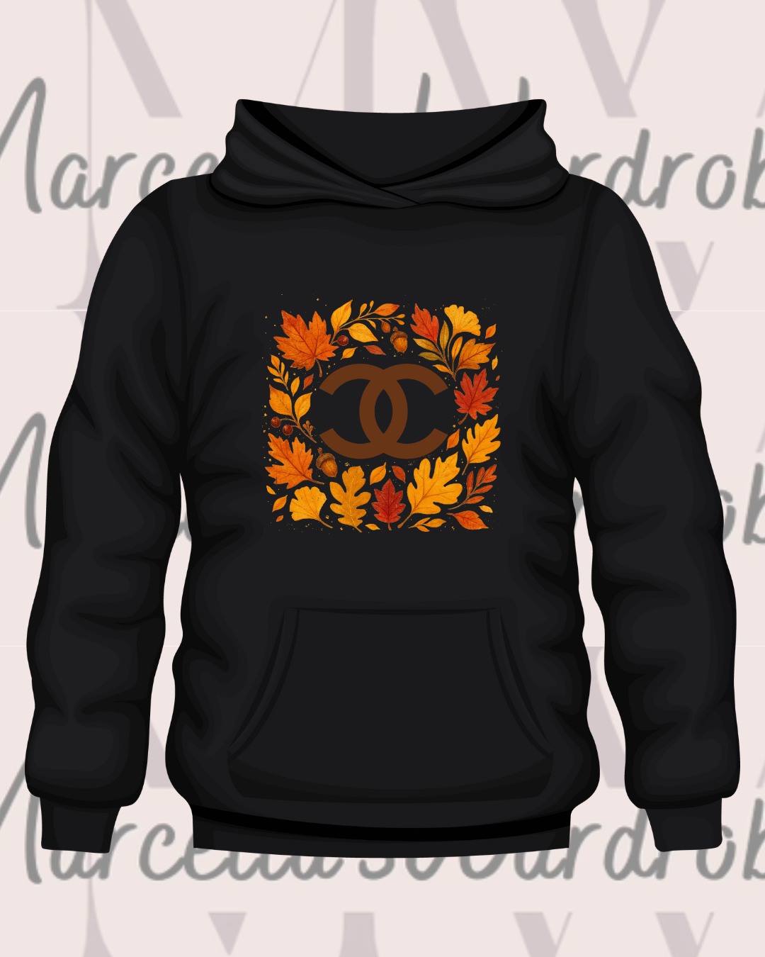 "City Leaf" Black Hoodie